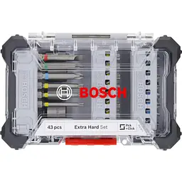 Набір біт Bosch Extra Hard Screwdriver Bit Set, 46шт, магнітний бітотримач, PH,PZ,T, SL, HEX, кейс (2.607.017.723) - мініатюра 2