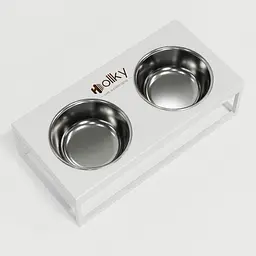 Hollky Base M — миски на підставці для середніх собак та великих котів (2 × 0,95 л) - мініатюра 8