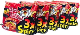 Локшина швидкого приготування Samyang Buldak 3x Spicy Hot Chicken Flavor Ramen 140г - мініатюра 5