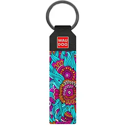 Брелок Waudog Design Літо, шкіра, 9,5х2см, чорний