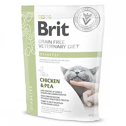 Сухий корм Brit GF Veterinary Diets Cat Diabets 0.4 кг лікувальний корм для котів (контроль за рівнем глюкози)