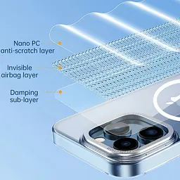Чохол WiWU MCC-102 Ultra Thin Magnetic Crystal Series для Apple iPhone 14 Pro Max Transparent [136822] - мініатюра 5