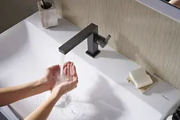 Змішувач для умивальника Hansgrohe Tecturis E CoolStart EcoSmart+ з д/к push-open matt black 73020670 - мініатюра 2