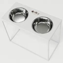 Hollky Base XL40 — миски на підставці для великих собак (2 × 1,8 л, висота 40 см) - мініатюра 8