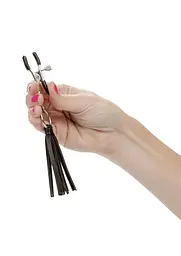 Зажимы для сосков Calexotics Playful Tassels (черный) - мініатюра 4