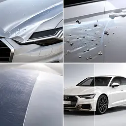 Антигравійна захисна бронеплівка за лекалами для Audi A6 C8 facelift 2023-2025 - передня частина авто (капот бампер крила)) - мініатюра 2