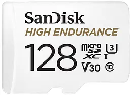 Карта пам'яті microSD 128GB C10 UHS-I U3 V30 R100/W40MB/s High Endurance SanDisk teh0018844