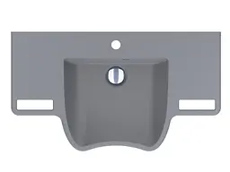 Умивальник Miraggio KRAKOW GRAY (8813471) Mirasoft, Матовий, Підвісний, Сірий - мініатюра 4