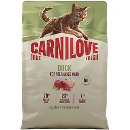 Сухий корм для стерилізованих котів Carnilove True Fresh Duck Sterilised качка 2 кг