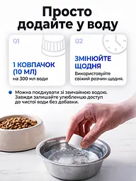 Добавка у воду для собак та котів боротьби зубним нальотом каменю засіб для догляду за пащею проти неприємного запаху з пащі тварин Plaqtiv+ 500 мл  - мініатюра 4