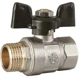 Кран кульовий Reiger+ 3/4" ЗВ метелик (+)