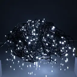 Вулична гірлянда Бахрома GarlandoPro 25 м 405 LED чорний дріт Білий 25MBW - мініатюра 3