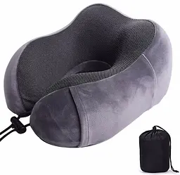 Дорожня подушка Carbon C5700 колір сірий