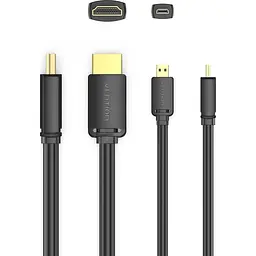 Кабель Vention HDMI-microHDMI 3 м (AGIBI) - мініатюра 3