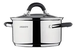 Каструля Ardesto зі скляною кришкою Gemini Salerno 1.2л нержавіюча сталь силікон kuh0014739 - мініатюра 3