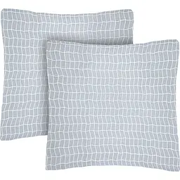Набір наволочок Home Line бязь паркет сіро-блакитний 70 x 70 см (183259)