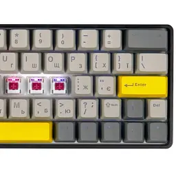 Клавіатура Epomaker EP64 60 Mulan Switch Hot-Swap RGB Wireless/Bluetooth/USB UA Black (EP64-B-M) - мініатюра 3