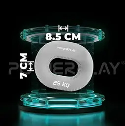 Еспандер кистьовий силіконовий PowerPlay PP-4336 Hand Grip Large 25 кг Сірий (PP_4336_Grey_25kg) - мініатюра 5