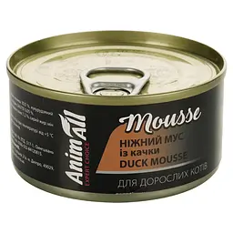  Вологий корм для котів AnimAll ніжний мус із качки 80 г - мініатюра 4
