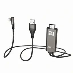 Кабель адаптер HOCO UA14, Lightning HDMI USB, довжина 2 м, передача зображення, підтримка HD - мініатюра 4