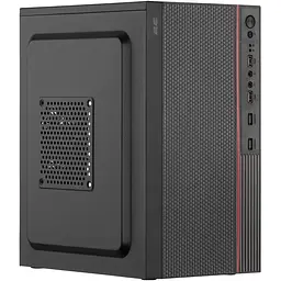 2E Корпус TeamX TMX03 з БЖ 2E ATX400W, 2xUSB2.0, 1x80мм, VGA 220мм, mATX, чорний