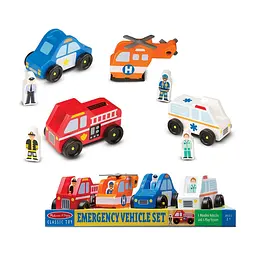 Ігровий набір Melissa & Doug Дерев'яний аварійний набір Транспорт (MD19285) - мініатюра 3