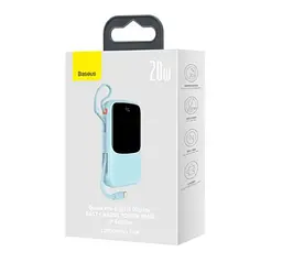 Зовнішній акумулятор Baseus Qpow Digital Display 10000 mAh 15 W iP Edition Blue PPQD050103 - мініатюра 5