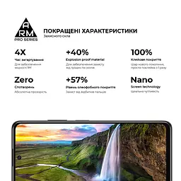 Захисне скло на Xiaomi Poco M4 5G Redmi Note 11R 5G з олеофобним покриттям, Pro, повне проклеювання, антистатичний і пиловідштовхуючий шар, 9H, самоклеючеся, 2.5D, на весь екран, антистатичний клей, ArmorStandart (ARM60943) - мініатюра 4