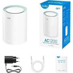 MESH-система Cudy WiFi M1200(1-pack), AC1200 Wi-Fi Mesh Solution (M1200(1-Pack)) - мініатюра 4