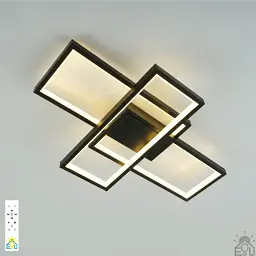 Керована світлодіодна люстра SVEN 70W 3S SMART 550x360x75-BLACK-220-IP20 ESLLSE - мініатюра 5