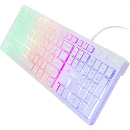 Клавіатура Vinga KB410 White [128775] - мініатюра 2