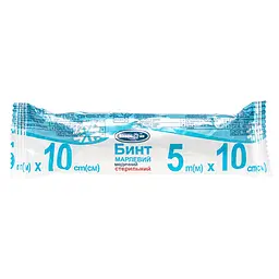 Бинт стерильний Білосніжка 10 см х 5 м (PAMP104)