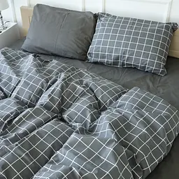 Простирадло MirSon Бязь 17-4815 Lugano 220x240 см сіре (2200009019203) - мініатюра 2