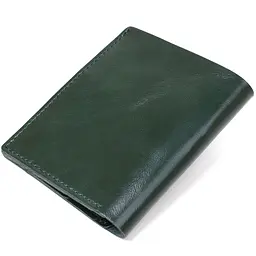 Практичне шкіряне портмоне Shvigel 16504 зелене - мініатюра 2