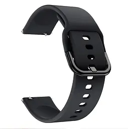 Ремінець BeWatch для Mobvoi TicWatch Pro 3/Huawei Watch GT 2 46мм/GT 2 Pro силіконовий 22мм Чорний (1022301) - мініатюра 2