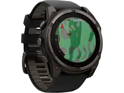 Спортивний годинник Garmin Fenix 8 51mm Solar Sapphire Carbon Gray DLC Titanium w. Black/Pebble Gray S. Band (010-02907-10/11) - мініатюра 2