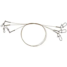 Повідець Savage Gear Raw49 Trace 20cm 0.27 mm 7kg Swivel/Needle Snap (3 шт/уп.)