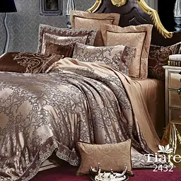 Комплект постільної білизни Tiare євро Сатин Жаккард 2432 2432-ev