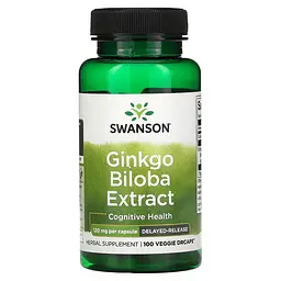 Екстракт Гінкго Білоба Ginkgo Biloba Extract 120 мг - 100 капсул