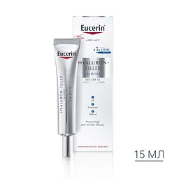 Крем проти зморшок навколо очей Eucerin Hyaluron Filler, 15 мл - мініатюра 7