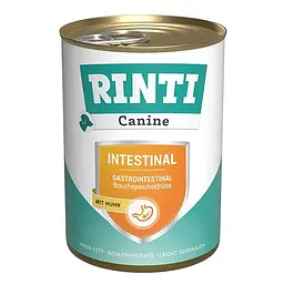 Дієтичний вологий корм Rinti Canine Veterinary Intestinal mit Huhn РИНТІ ІНТЕСТИНАЛ КУРКА для собак із захворюваннями ШКТ та підшлункової залози, банку 400 г