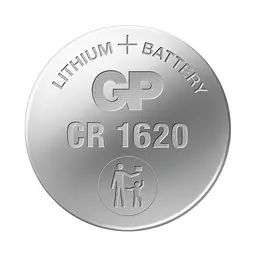 Батарейки GP LITHIUM Button Cell 3.0V CR1620-2CPU5 Літієва CR1620 5 шт.