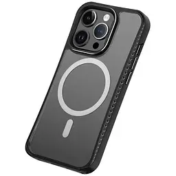 Чохол Vokamo MagSafe для iPhone 15 Pro Max з магнітом Ice Glass Black - мініатюра 2