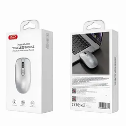 Комп'ютерний Мишка XO M11 YunShen Glossy Wireless Mouse (AA batteries) Сірий - мініатюра 4