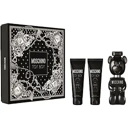 Набір для чоловіків Moschino Toy Boy: Парфумована вода 50 мл + Гель для душу 50 мл + Бальзам після гоління 50 мл