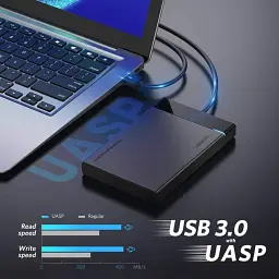 Зовнішній корпус Ugreen 2.5 "USB 3.0 SATA HDD SSD кишеню для жорсткого диска (30847) - мініатюра 6