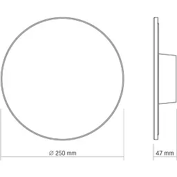 Світильник LED Videx WL03 настінний IP65, 18W 3000K-4000K-6500K White (VL-WL03-18CW) - мініатюра 4