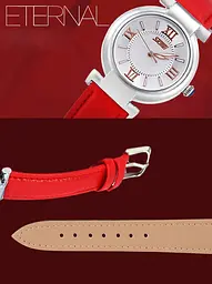 Класичний жіночий годинник Skmei 9075 Elegant (Червоний) - мініатюра 7