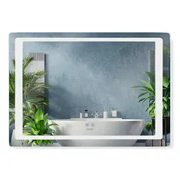 Дзеркало Kroner KRP Spiegel HR2 - 7050 з LED-підсвічуванням та антизапітнінням CV030032, Білий