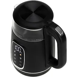 Електрочайник Adler AD 1305 black silver 1850-2200 Вт 1.7 л скло встановлення температури - мініатюра 2